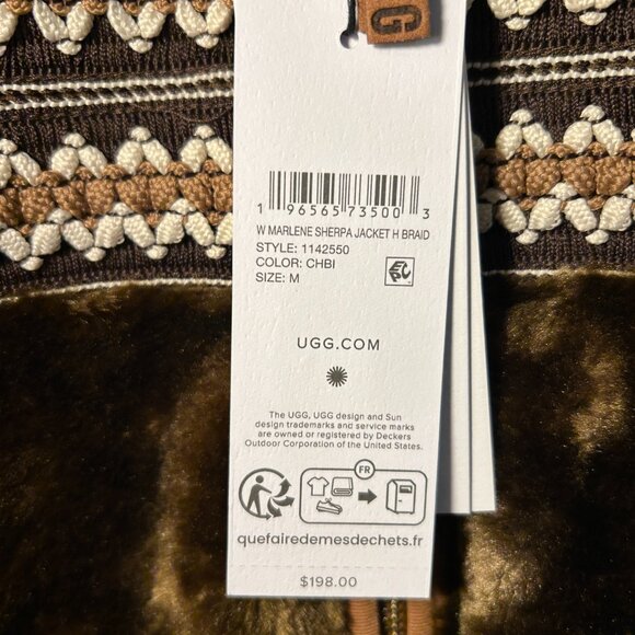 UGG Women's  Marlene Sherpa Full Zip Jacket - Picture 5 of 9